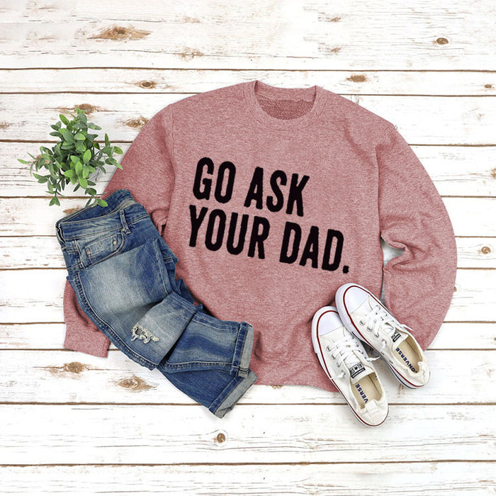 Rose gold sweater (black font) / S