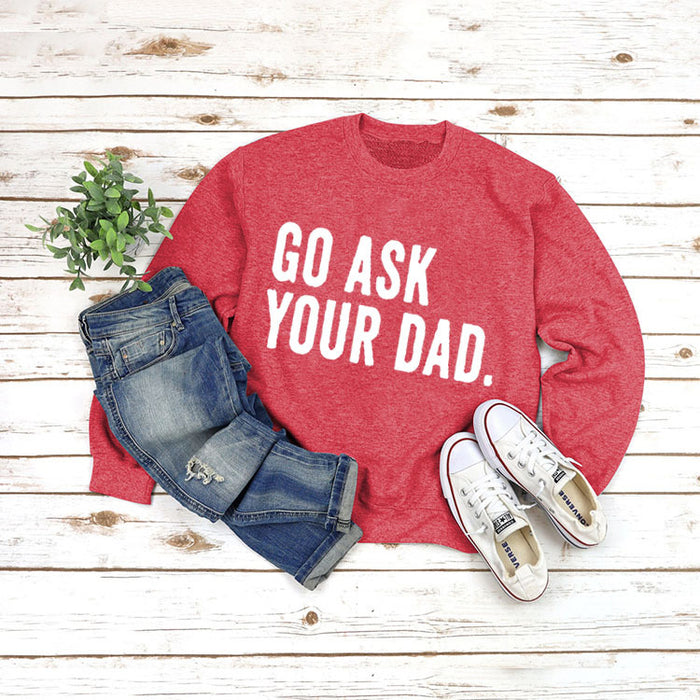 Red sweater (white font) / S