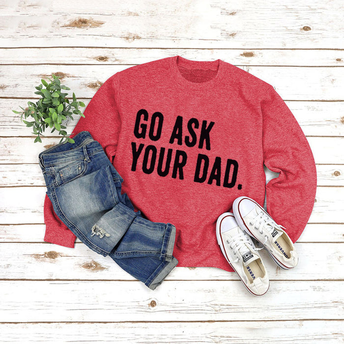Red sweater (black font) / S