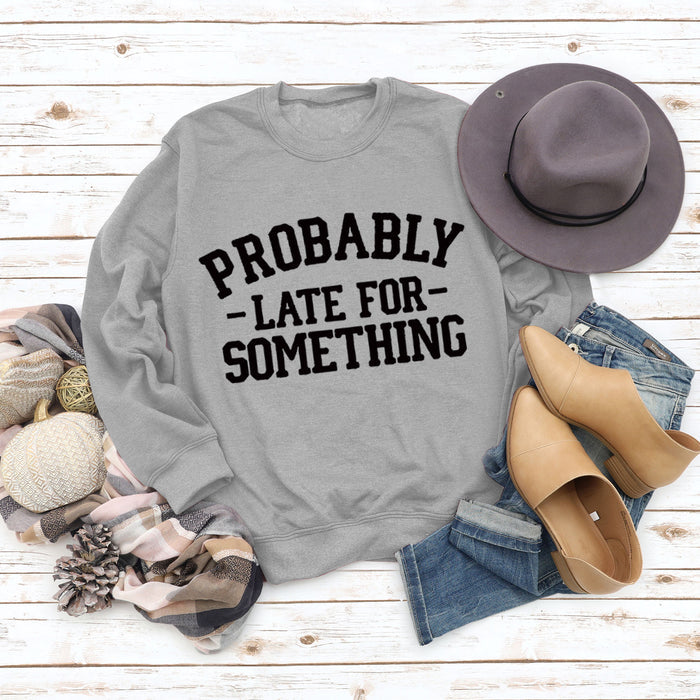 Grey sweater (black font) / S