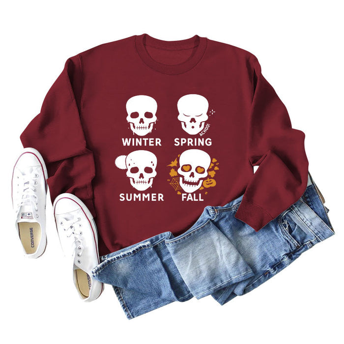 Wine red sweater (white color picture) / S
