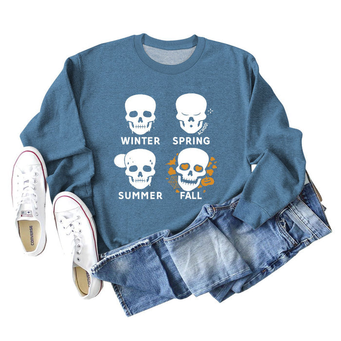 Blue sweater (white color picture) / S