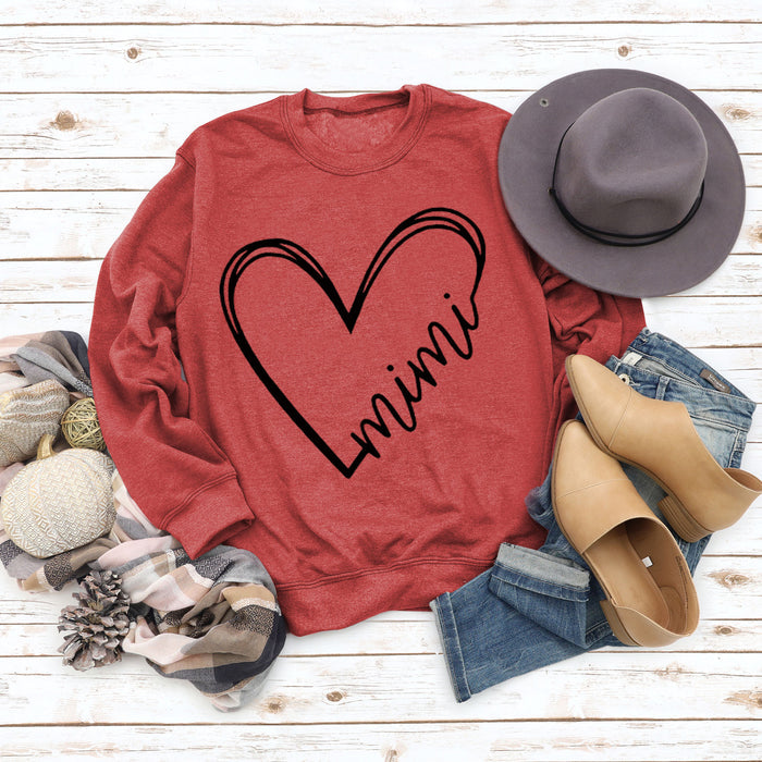 Red sweater (black font) / S
