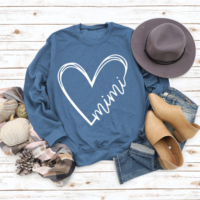 Blue sweater (white font) / S