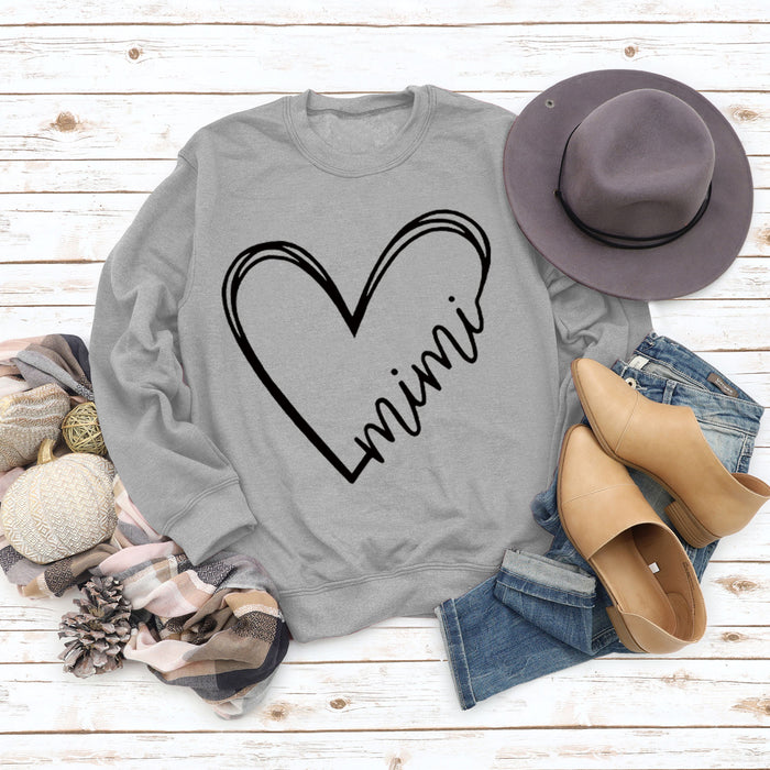 Grey sweater (black font) / S