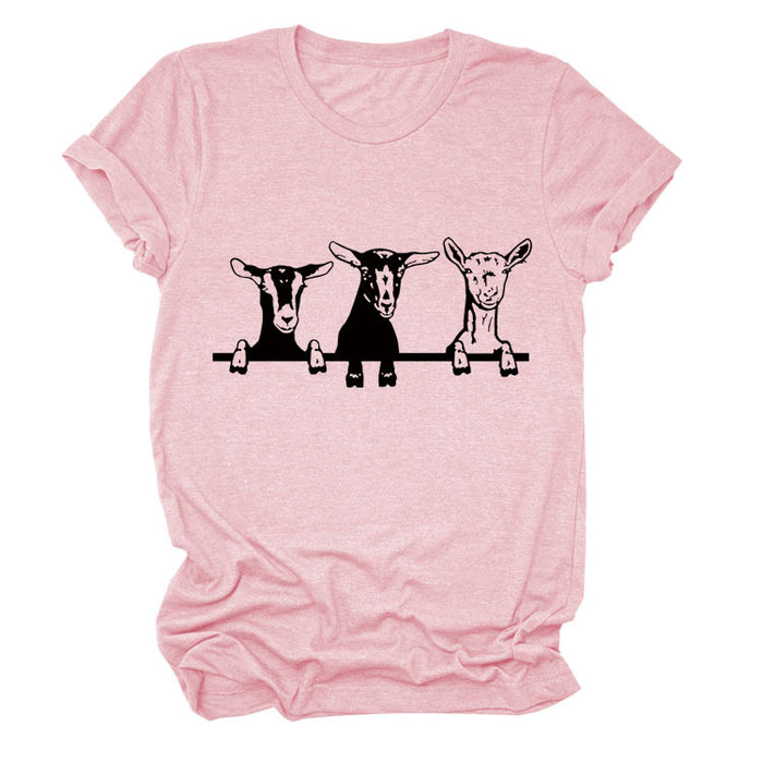 Pink (black font) / S