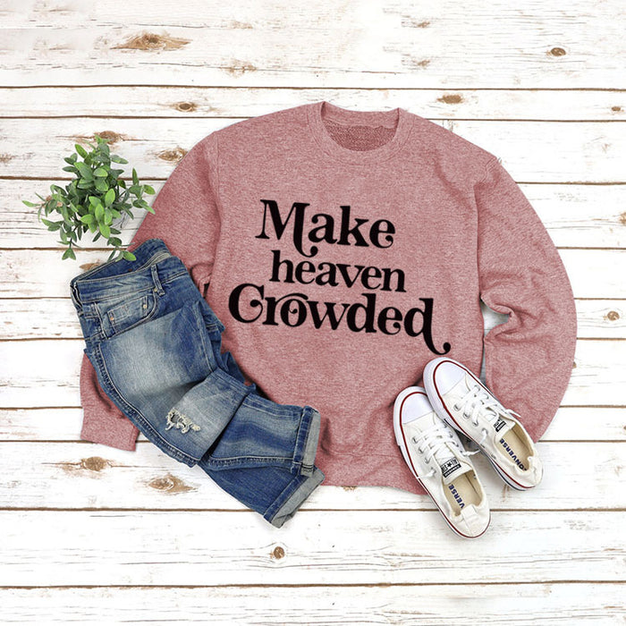 Rose gold sweater (black font) / S