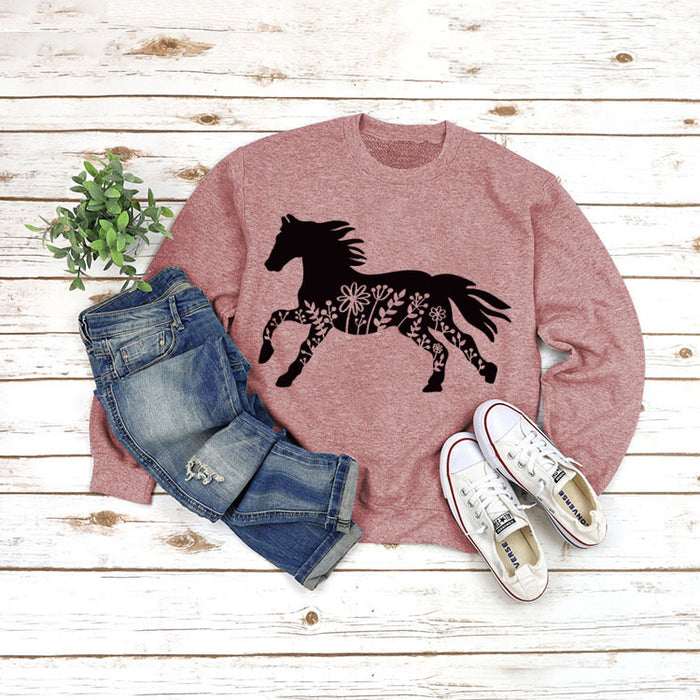 Rose gold sweater (black font) / S