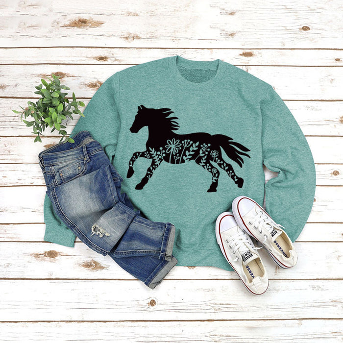 Light green sweater (black font) / S