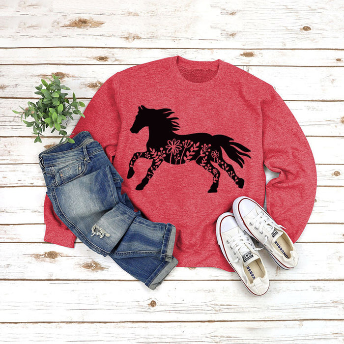 Red sweater (black font) / S
