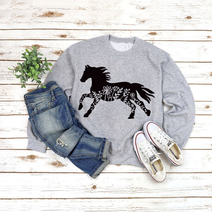 Grey sweater (black font) / S