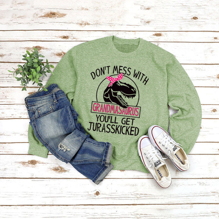Olive green sweater (black word color picture) / S