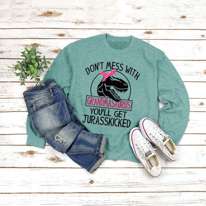 Light green sweater (black word color picture) / S