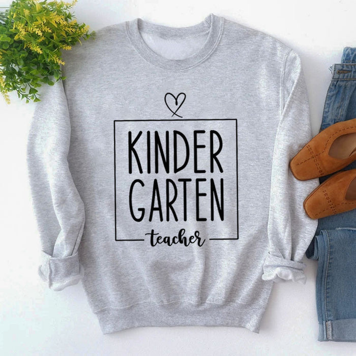 Grey sweater (black font) / S