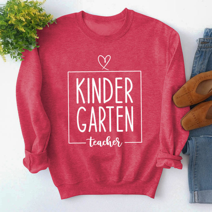 Red sweater (white font) / S