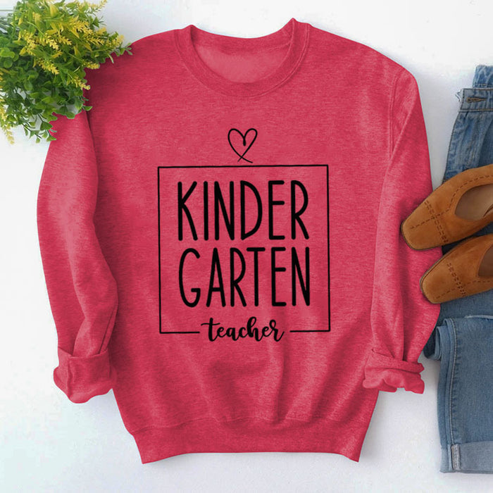 Red sweater (black font) / S