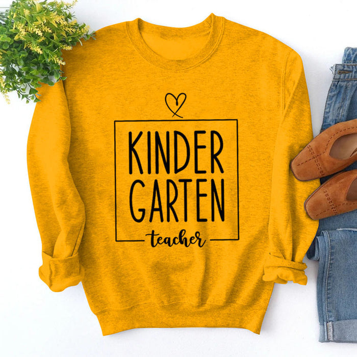 Yellow sweater (black font) / S