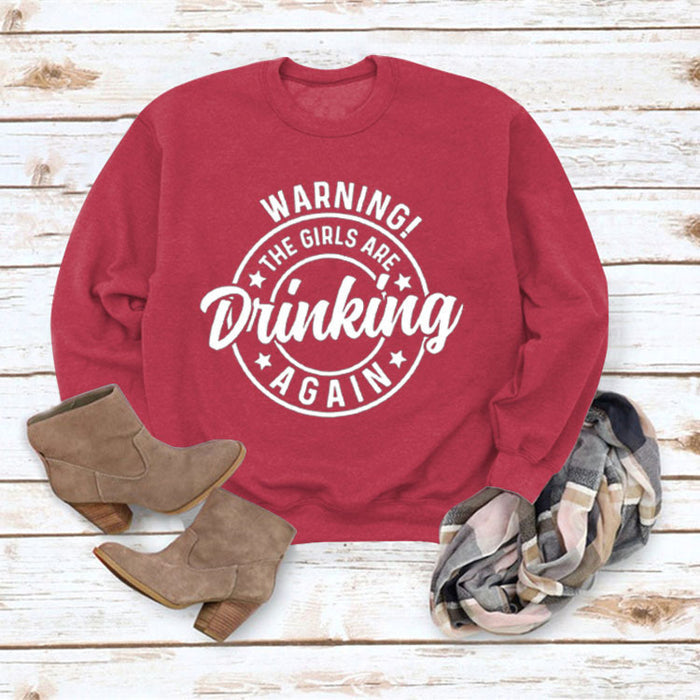 Red sweater (white font) / S