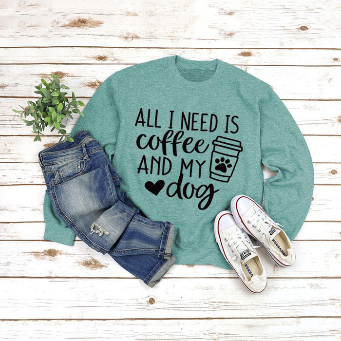 Light green sweater (black font) / S