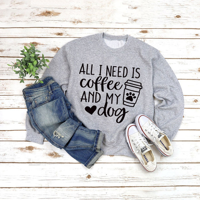 Gray sweater (black font) / S