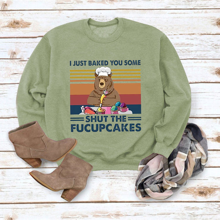 Olive green sweater (color picture) / S