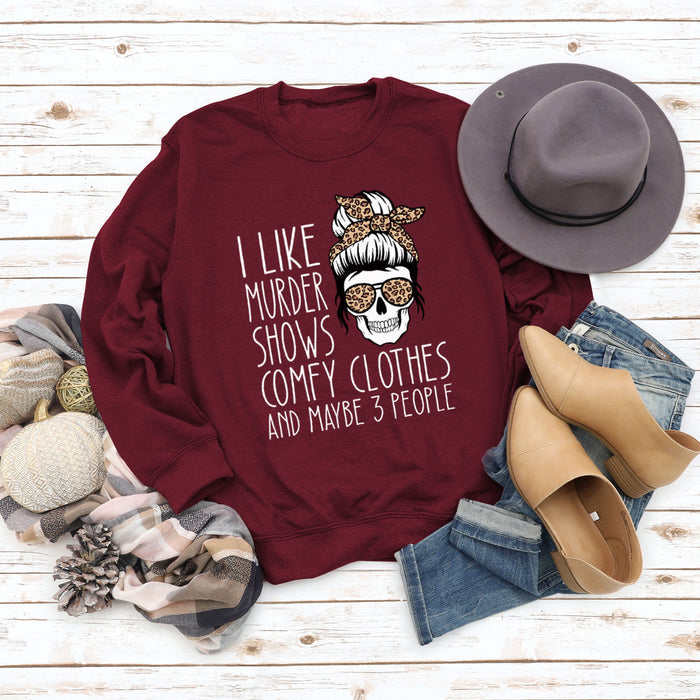 Wine red sweater (white color picture) / S