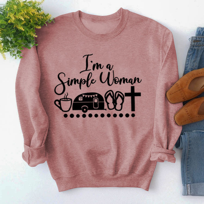 Rose gold sweater (black font) / S