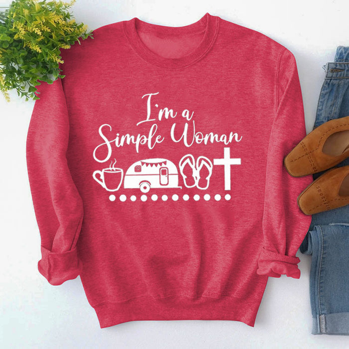 Red sweater (white font) / S