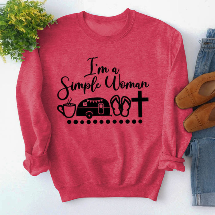 Red sweater (black font) / S