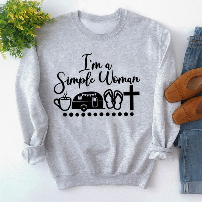 Grey sweater (black font) / S