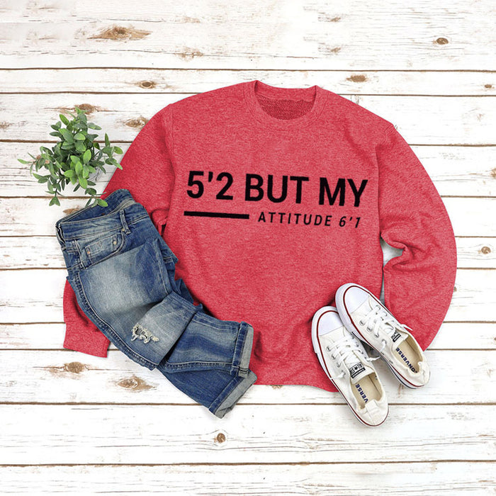 Red sweater (black font) / S