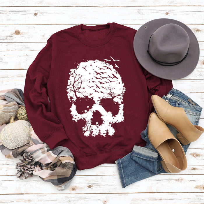 Wine red sweater (white color picture) / S