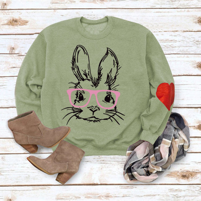 Olive green sweater (black word color picture) (love sweater) / S