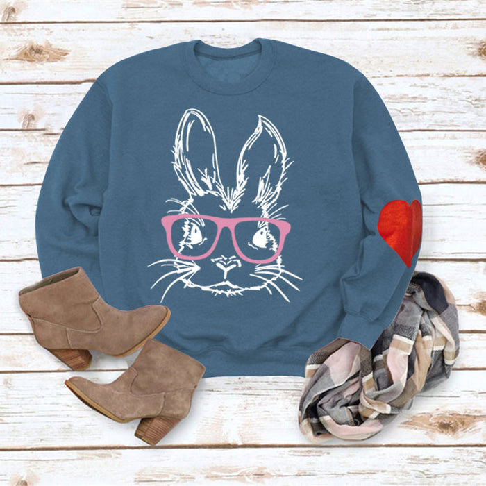 Blue sweater (white color picture) (love sweater) / S