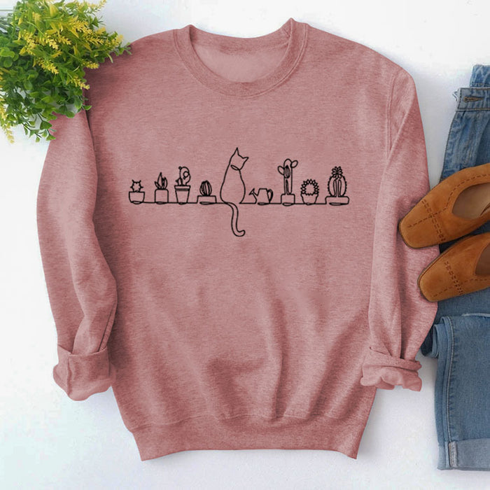 Rose gold sweater (black font) / S