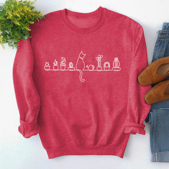 Red sweater (white font) / S