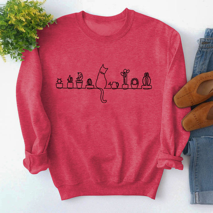 Red sweater (black font) / S