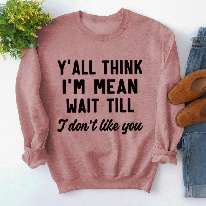 Rose gold sweater (black font) / S