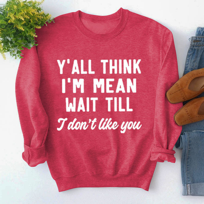 Red sweater (white font) / S