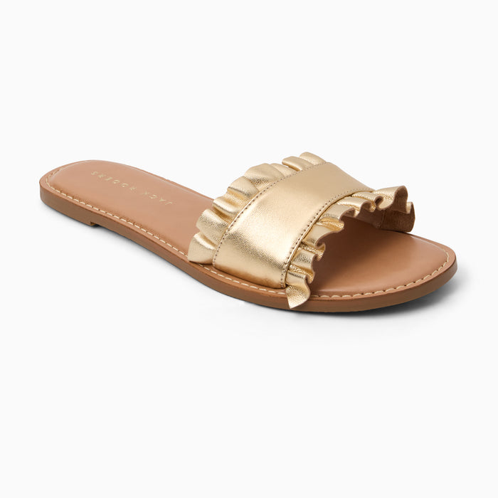 Rozette Ruffle Slide