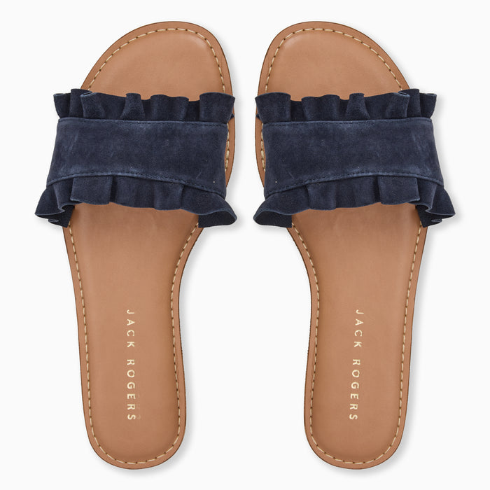 Rozette Ruffle Slide