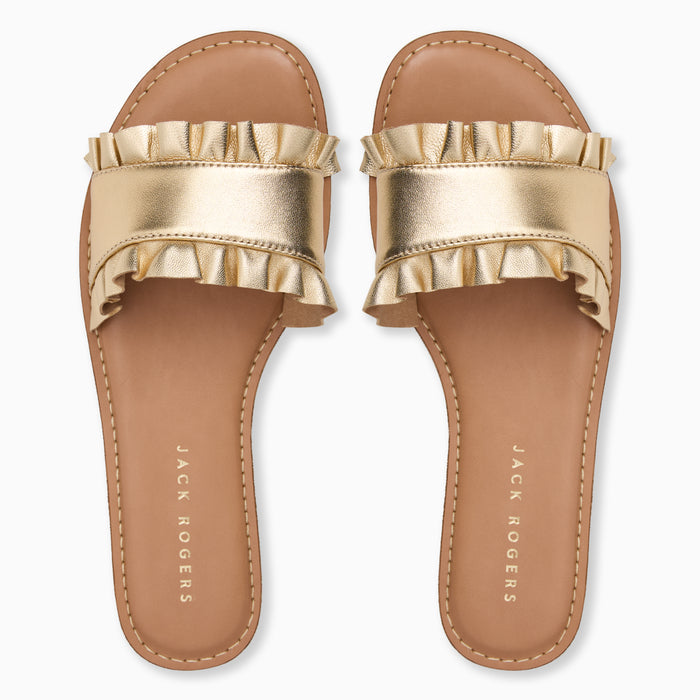 Rozette Ruffle Slide