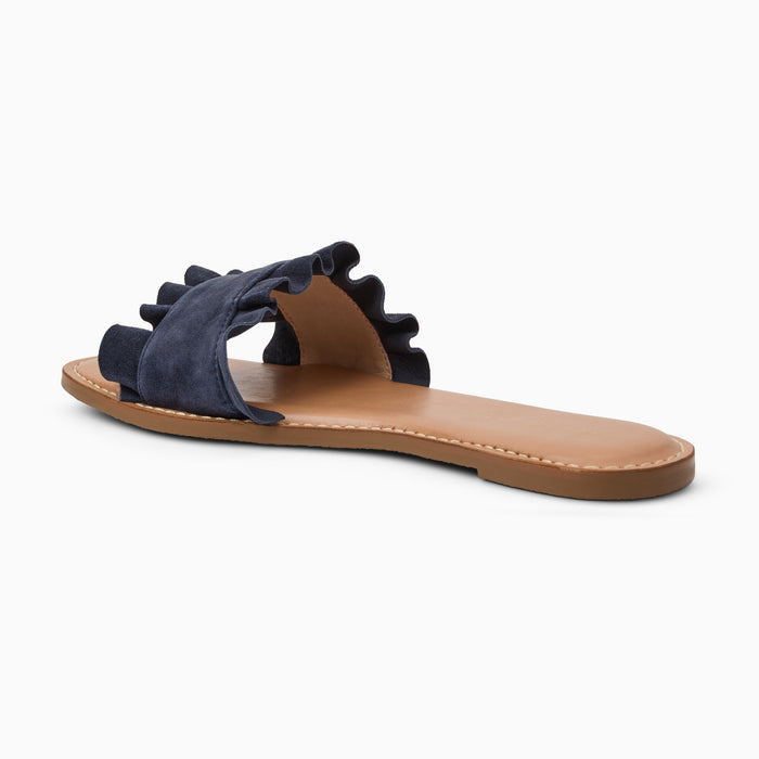 Rozette Ruffle Slide