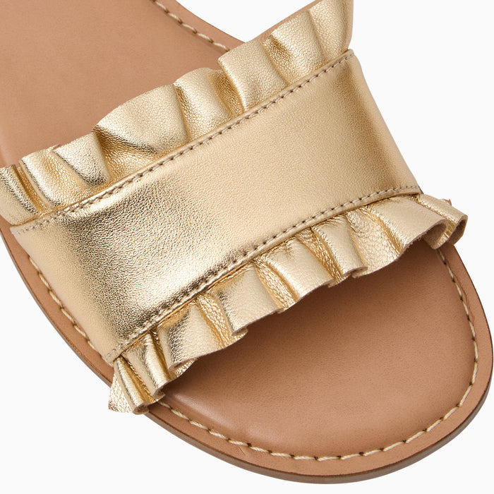 Rozette Ruffle Slide