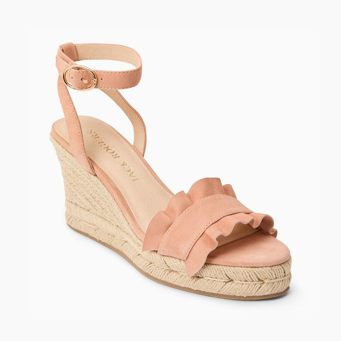 Rozette Ruffle Wedge
