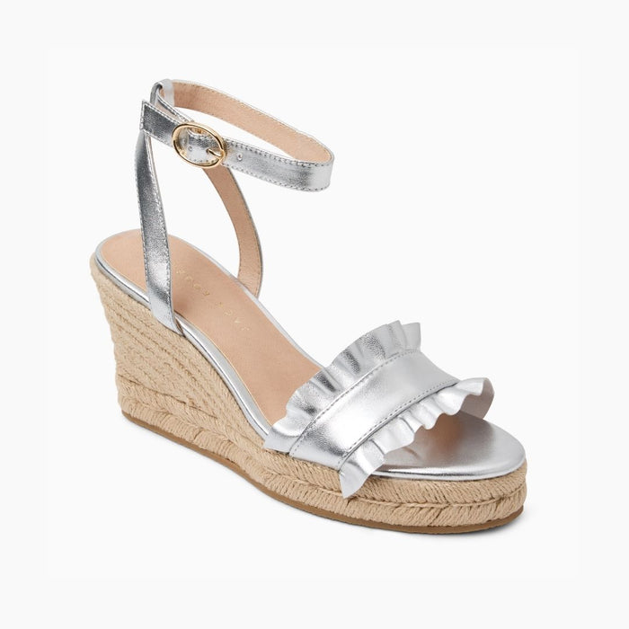 Rozette Ruffle Wedge