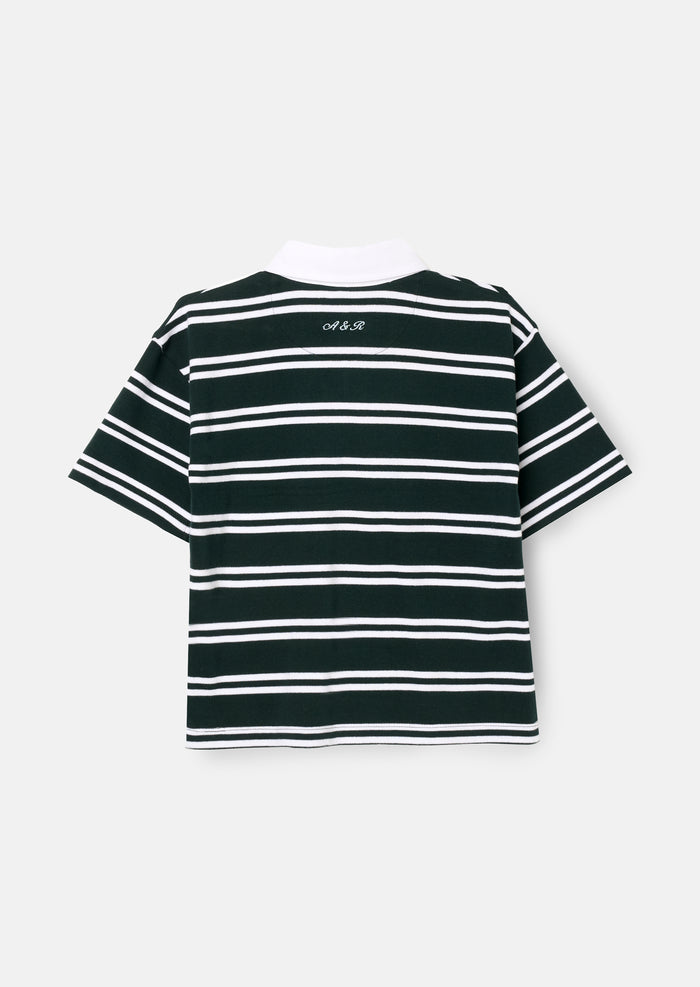 Rudy Textured Striped Boxy Rugby