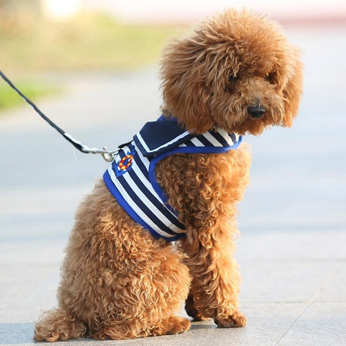 Sailor Inspired Pet Harness Vest Dog Harness Pet Clever