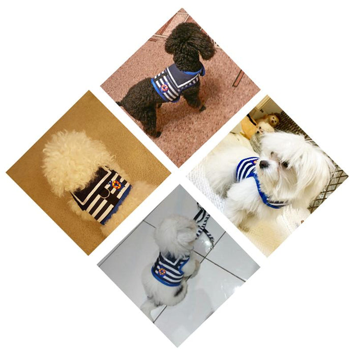 Sailor Inspired Pet Harness Vest Dog Harness Pet Clever