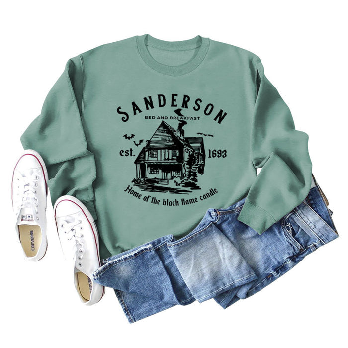 Light green sweater (black word color picture) / S